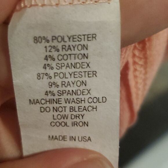 Coral striped maxi dress new with out tank - Picture 3 of 5